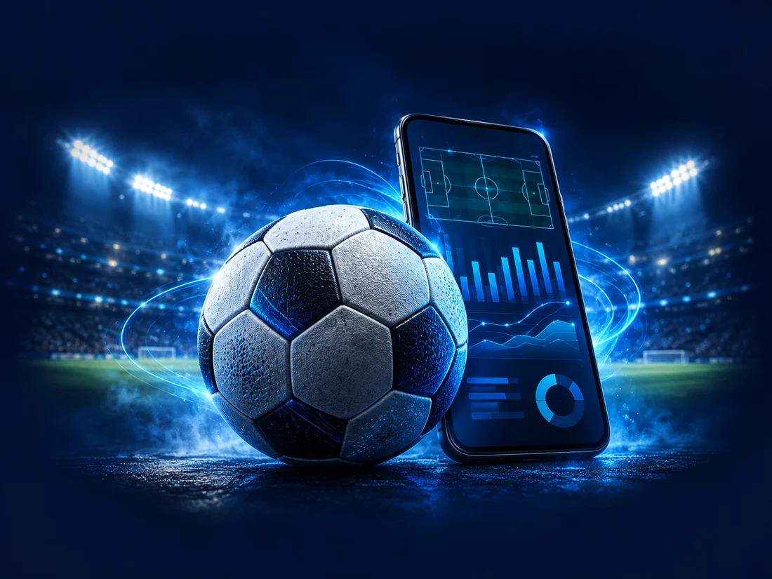 Football et statistiques sur mobile